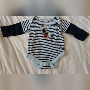Mickey Mouse Long Sleeve Onsie